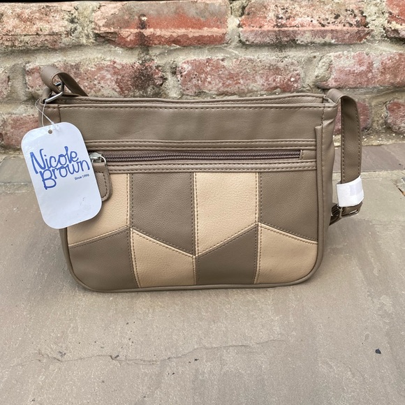 Nicole Brown Handbags - BNWT Nicole Brown Crossbody Bag Taupe Brown Adjustable Strap Handbag